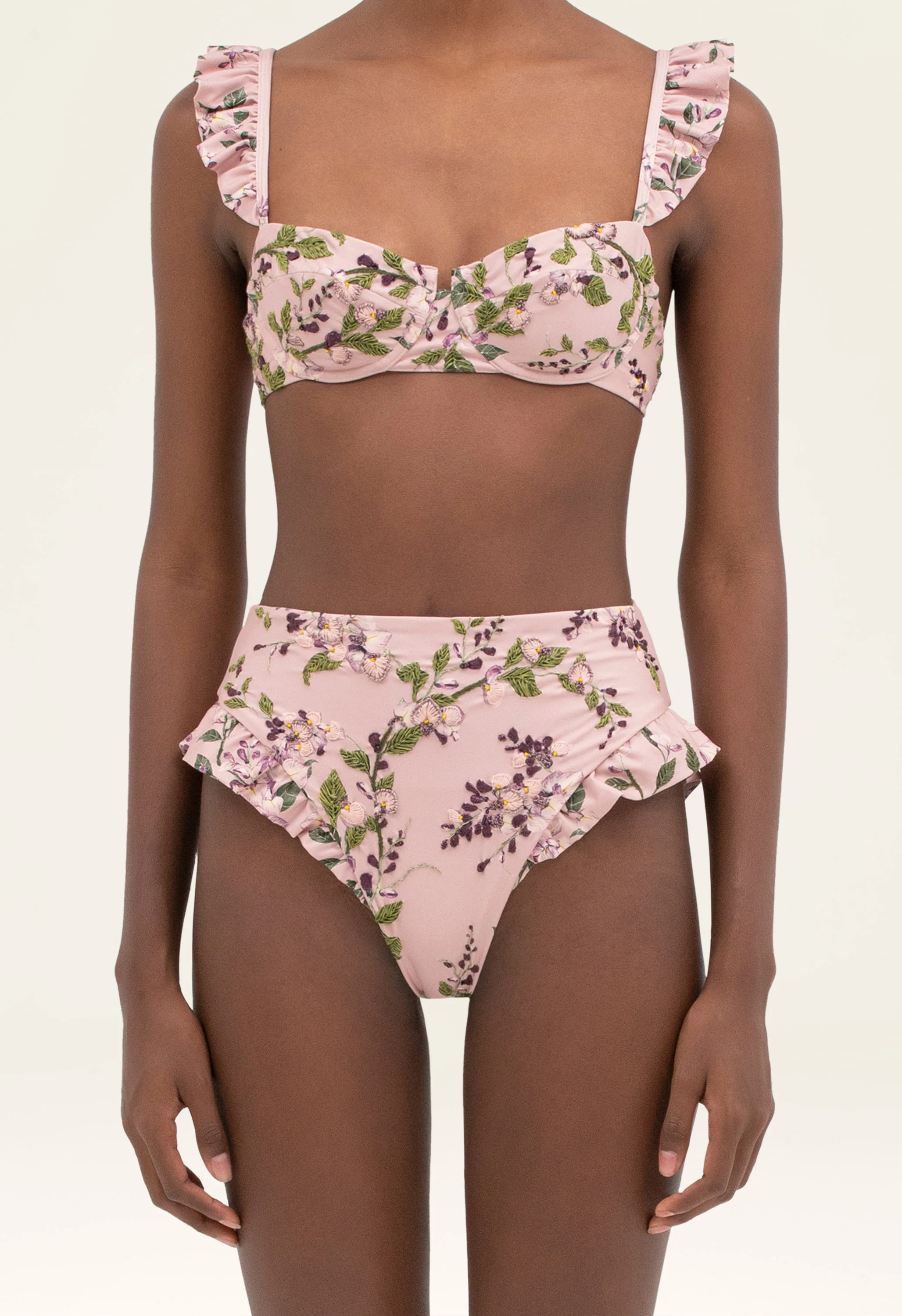 Kiwi Wisteria Bikini Top - Image 5