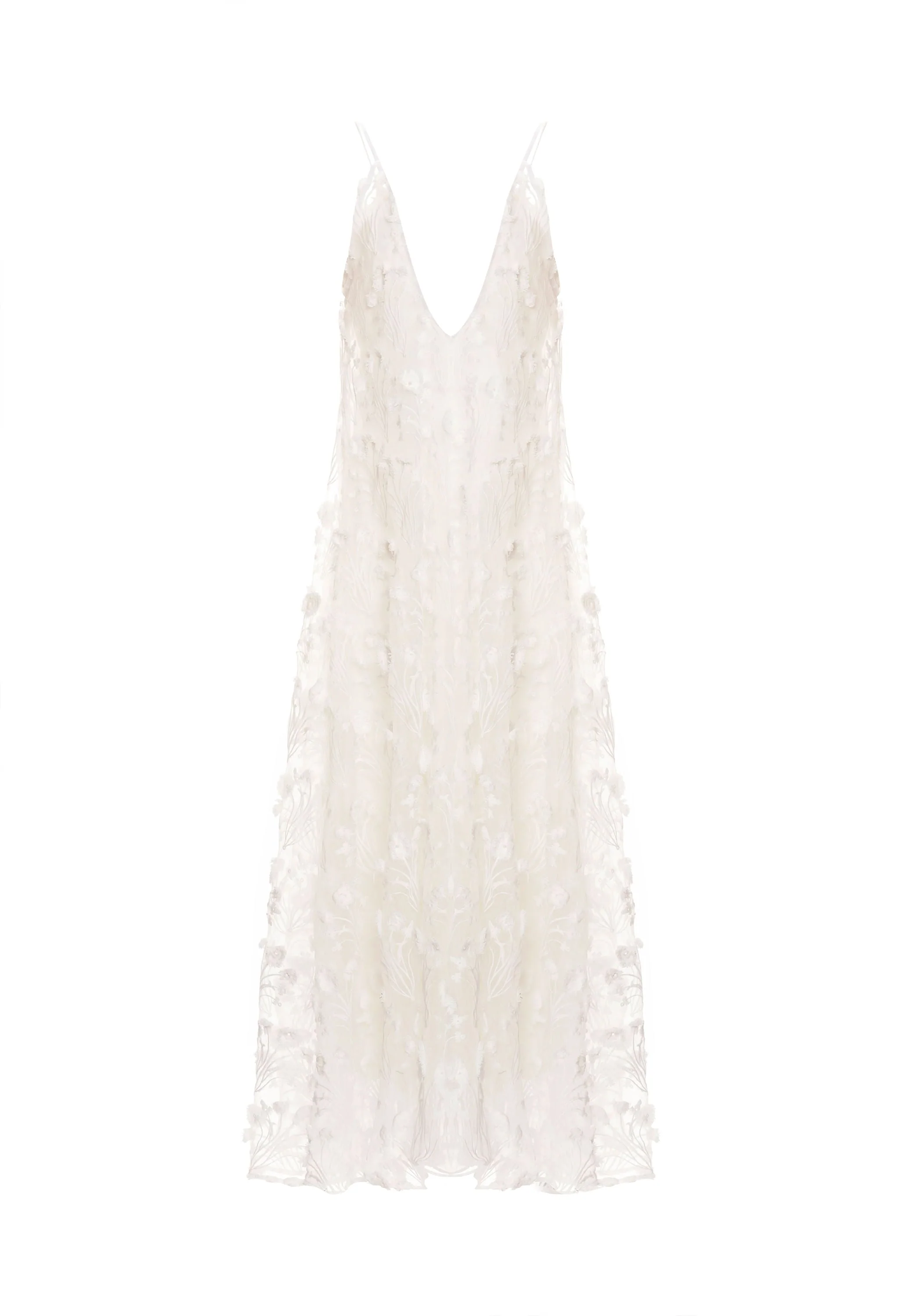 Hierbaluisa Diente de Leon Organza Maxi Dress - Image 5